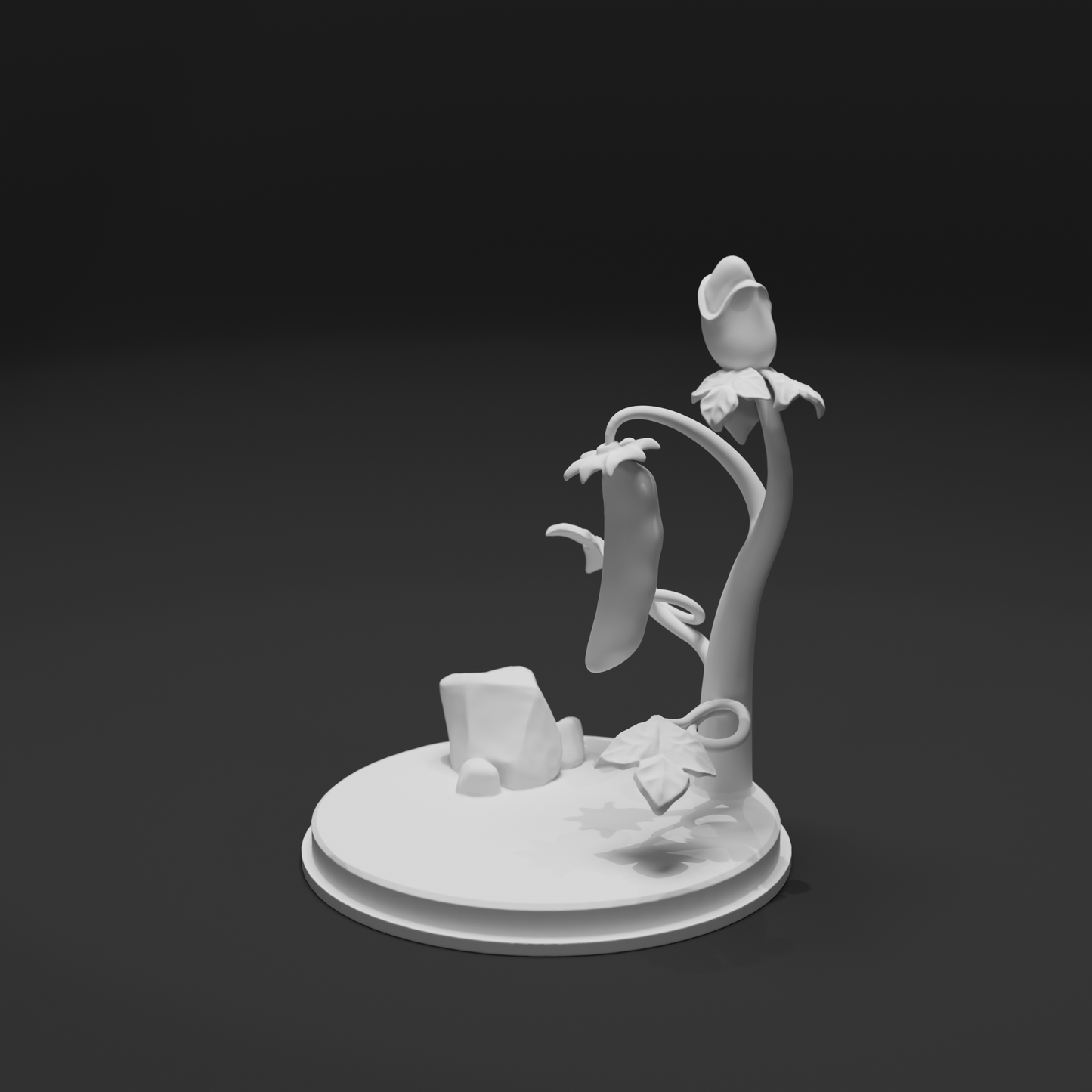 The Pocketeers: Axe & Garden – Pose 1 (STL Figure + Scenic Base) - Commercial License